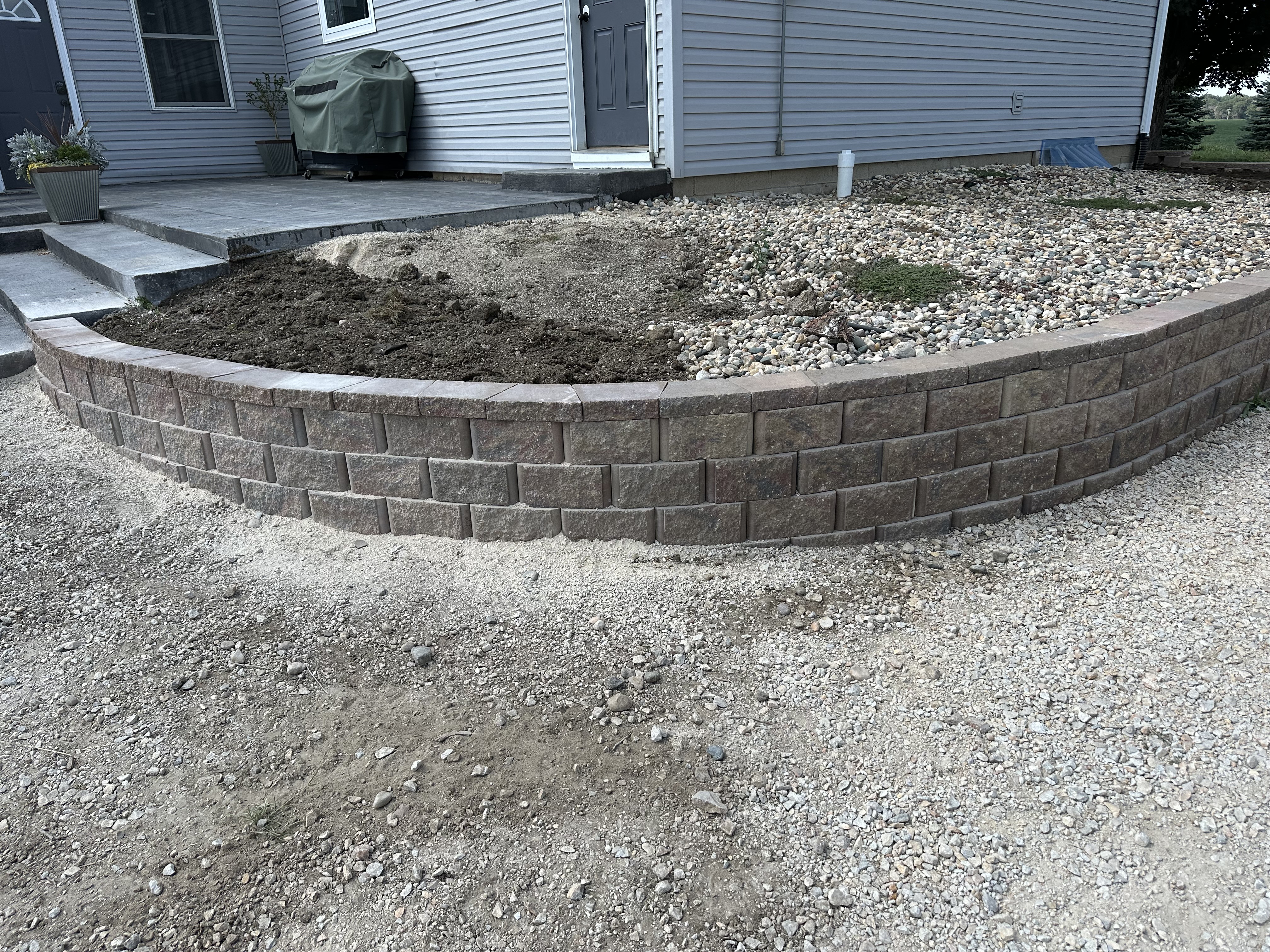 Custom retaining wall design